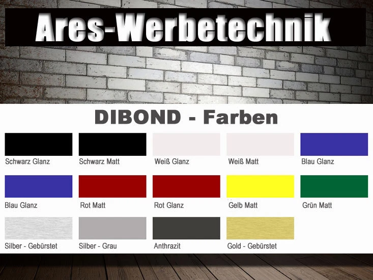 Leuchtkasten Dibond / Breite 250cm